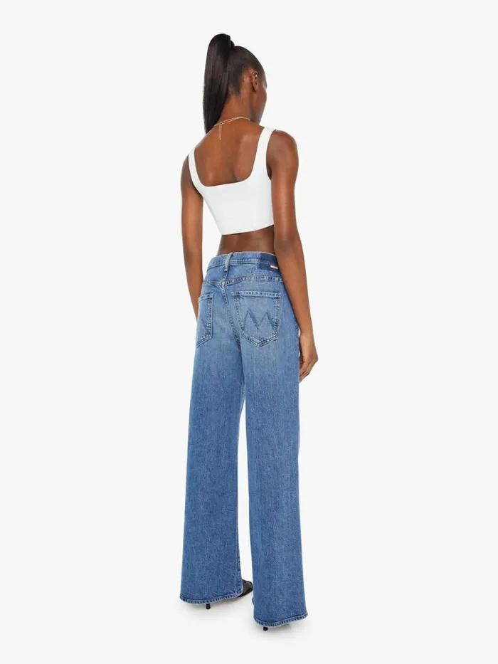 Mother Denim Wide Leg The Ditcher Roller Zip Skimp Wash Music Is The Medium 8211 Women Mother Denim Wide Leg The Ditcher Roller Zip Skimp Wash Music Is The Medium 8211 Women
