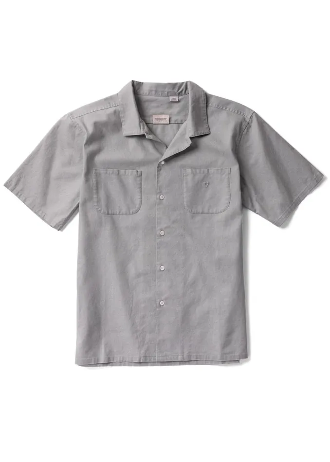 Natural Dye Eco Ss Shirt Bamboo Charcoal Men Vissla Shirts and Flannels