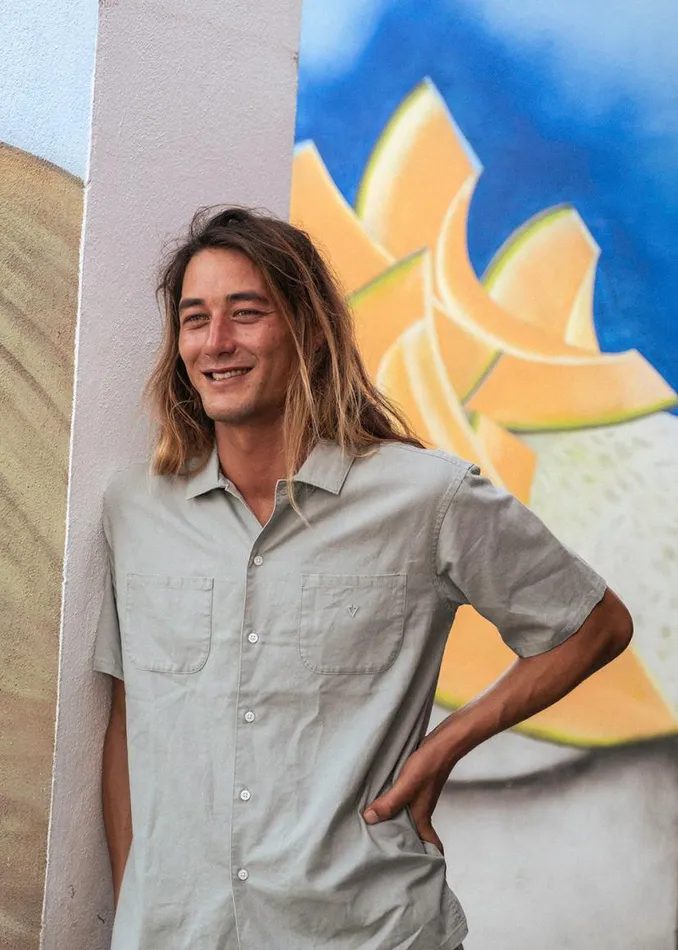 Natural Dye Eco Ss Shirt Bamboo Charcoal Men Vissla Shirts and Flannels