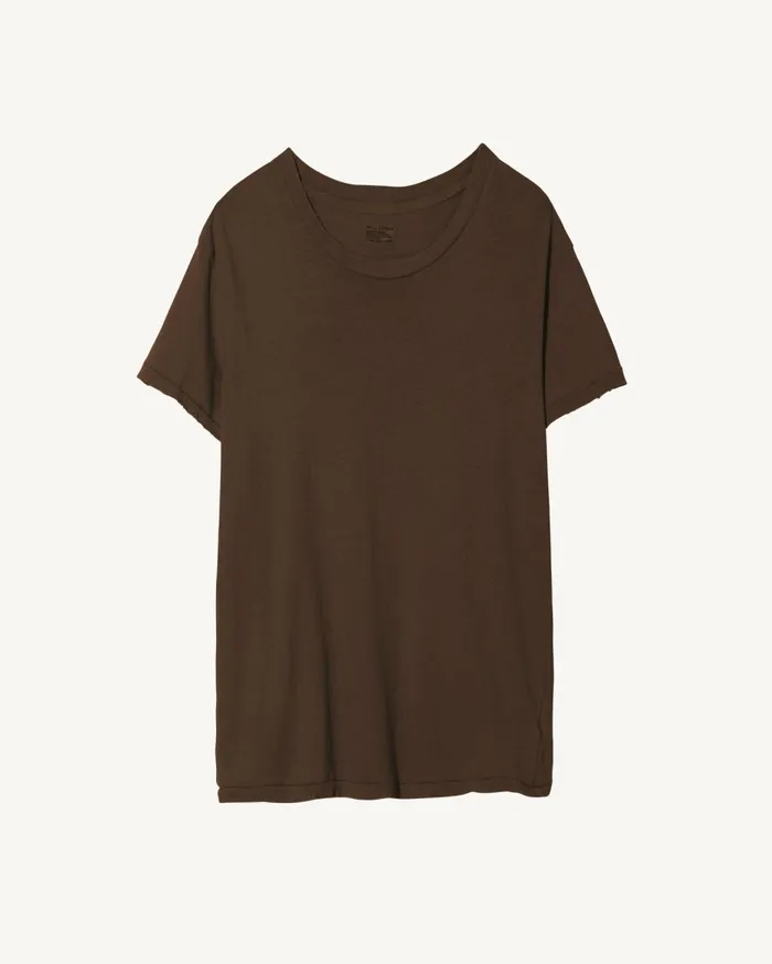 Nili Lotan BRADY TEE Washed Black Women Tops