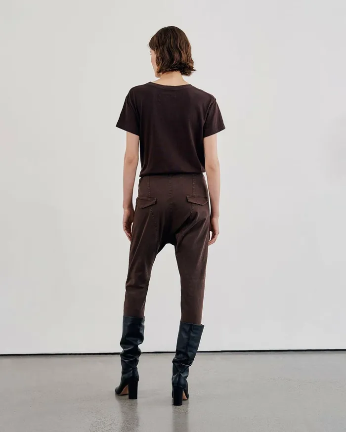 Nili Lotan BRADY TEE Washed Black Women Tops