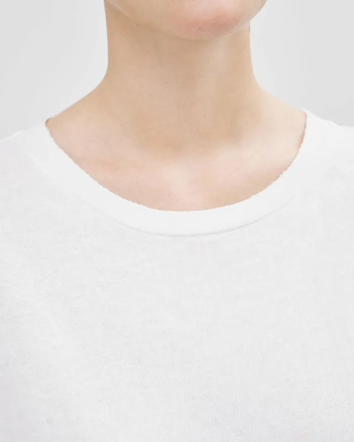 Nili Lotan BRADY TEE Washed Black Women Tops