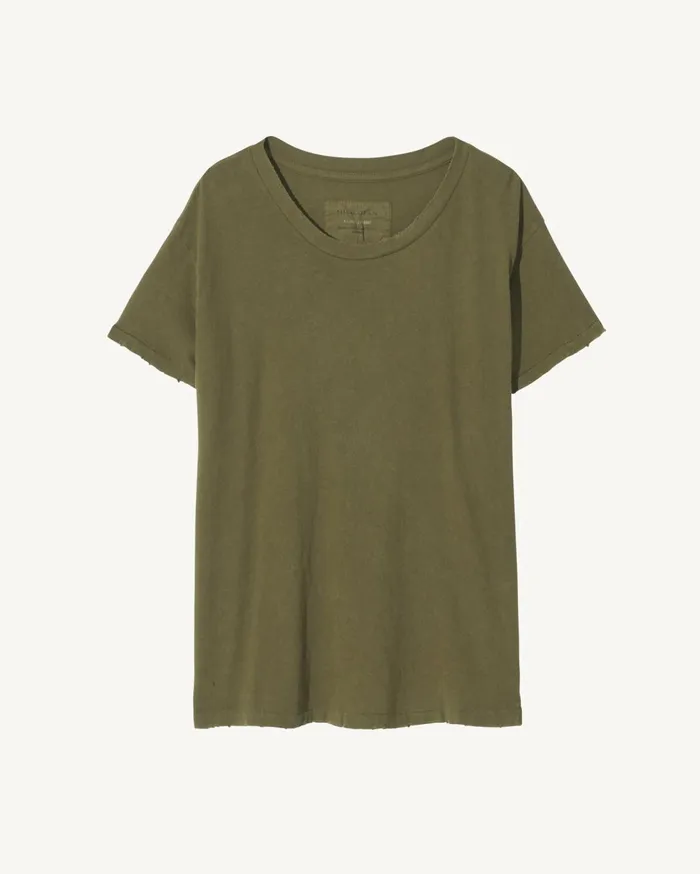 Nili Lotan BRADY TEE Washed Black Women Tops