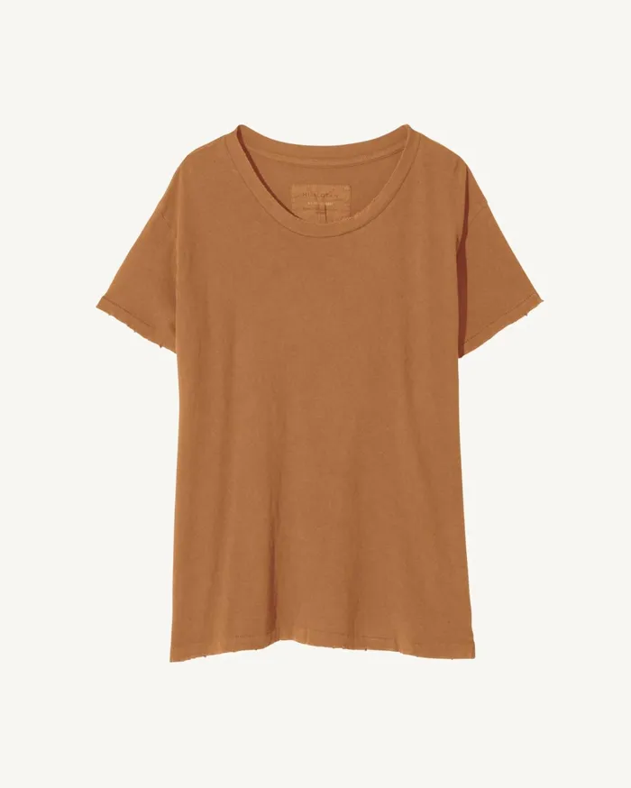 Nili Lotan BRADY TEE Washed Black Women Tops