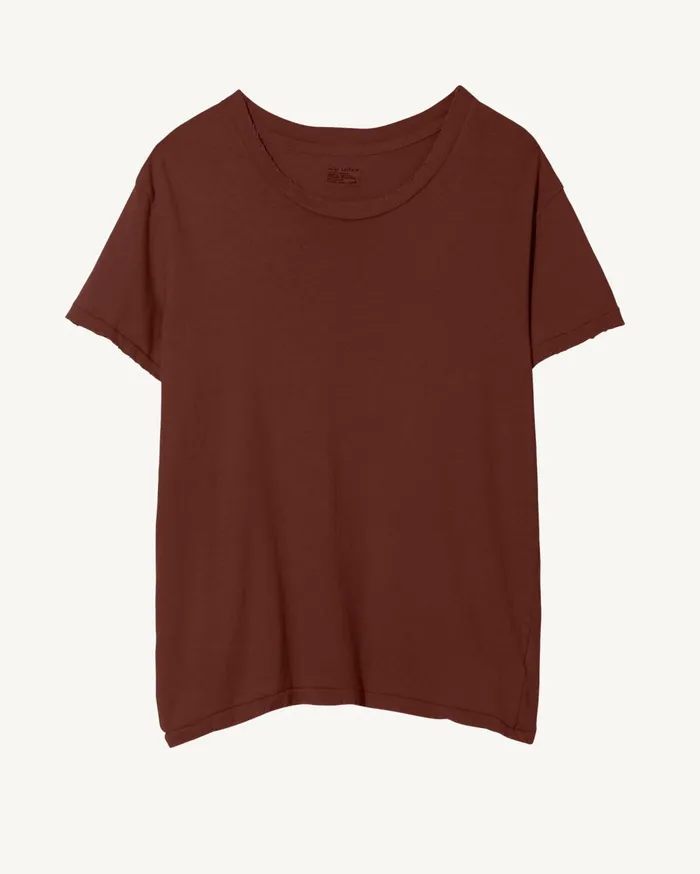Nili Lotan BRADY TEE Washed Black Women Tops