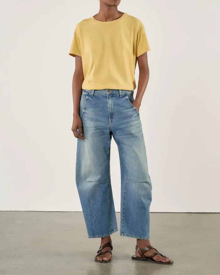 Nili Lotan BRADY TEE Washed Black Women Tops