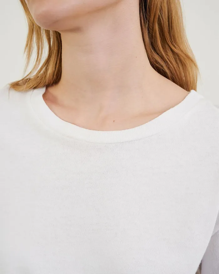 Nili Lotan BRADY TEE Washed Black Women Tops