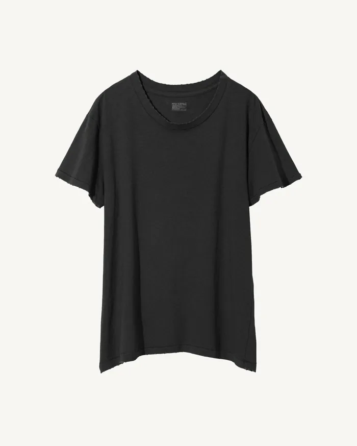 Nili Lotan BRADY TEE Washed Black Women Tops