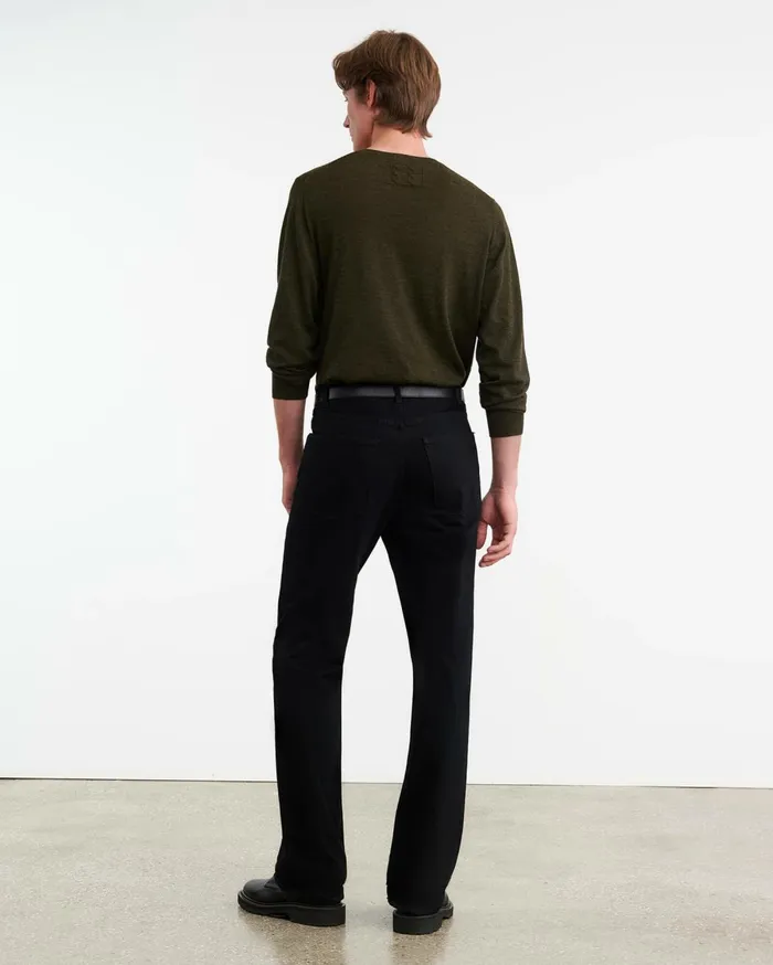 Nili Lotan DAWSON SWEATER Forest Green Men Sweaters