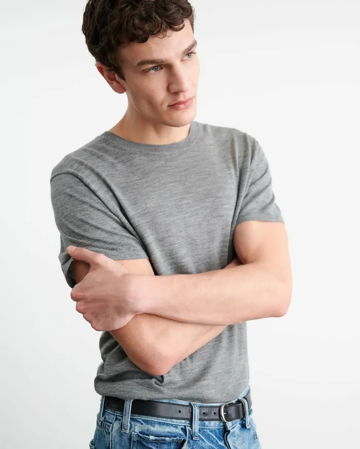 Nili Lotan DRAVEN SWEATER Black Men Sweaters