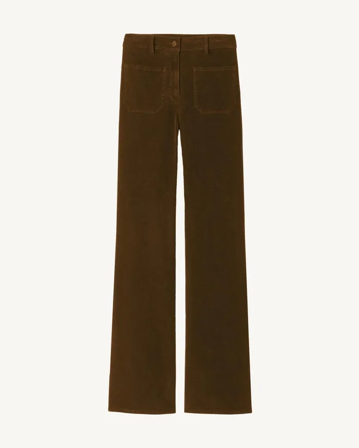 Nili Lotan FLORENCE PANT Ecru Women Pants and Shorts