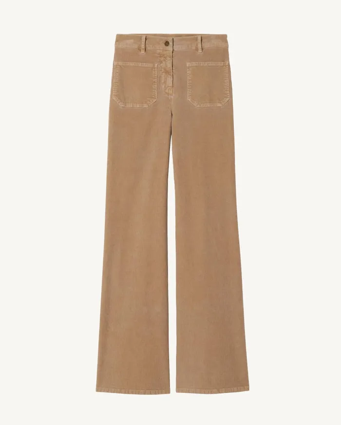 Nili Lotan FLORENCE PANT Ecru Women Pants and Shorts