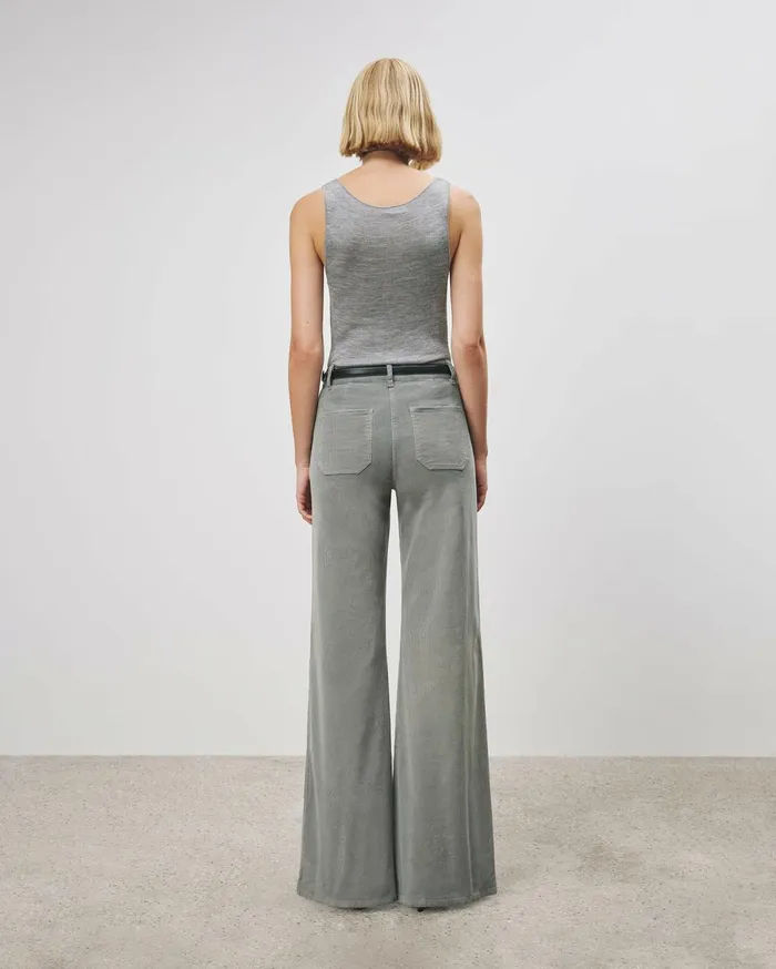 Nili Lotan FLORENCE PANT Ecru Women Pants and Shorts