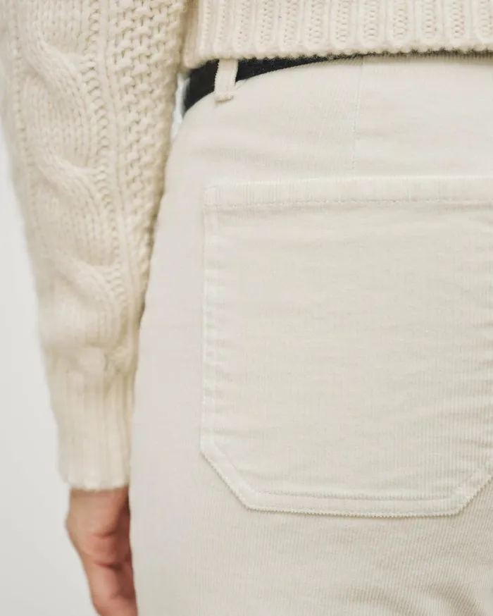 Nili Lotan FLORENCE PANT Ecru Women Pants and Shorts