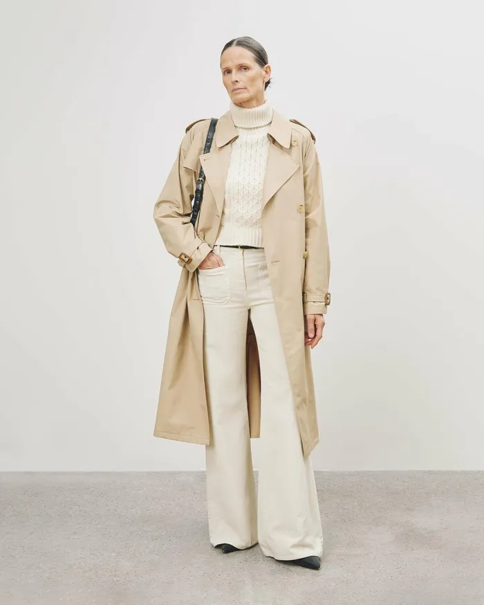 Nili Lotan FLORENCE PANT Ecru Women Pants and Shorts