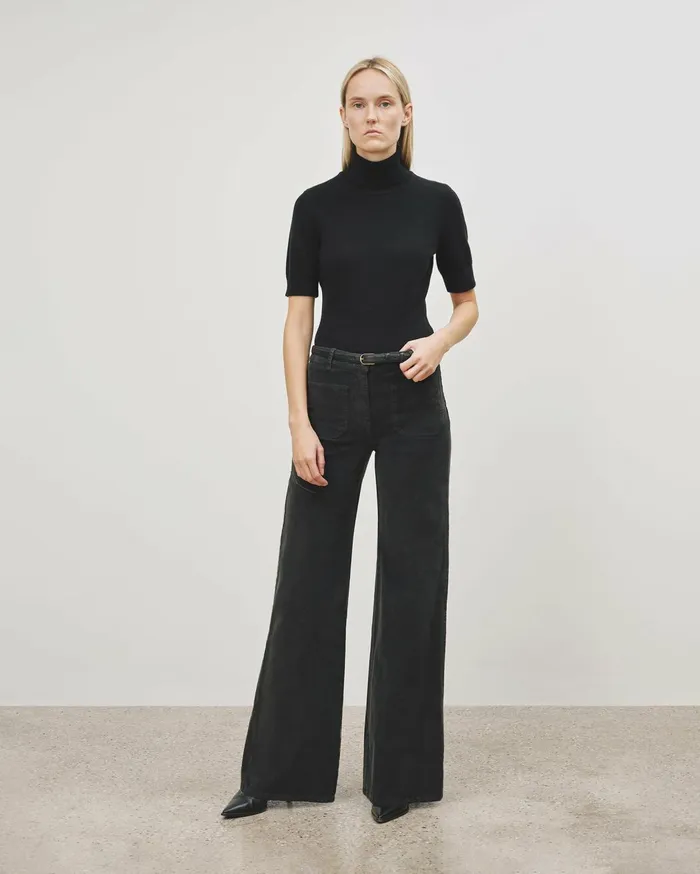 Nili Lotan FLORENCE PANT Ecru Women Pants and Shorts