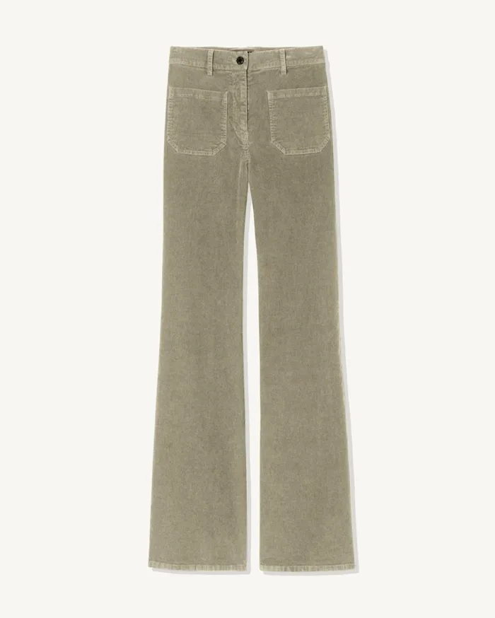 Nili Lotan FLORENCE PANT Ecru Women Pants and Shorts