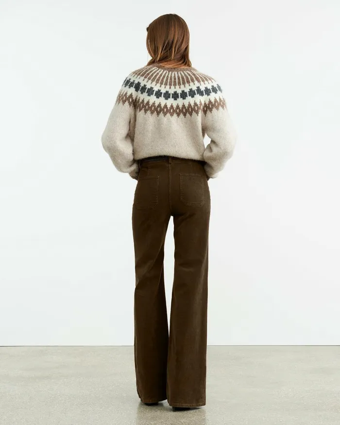 Nili Lotan FLORENCE PANT Ecru Women Pants and Shorts