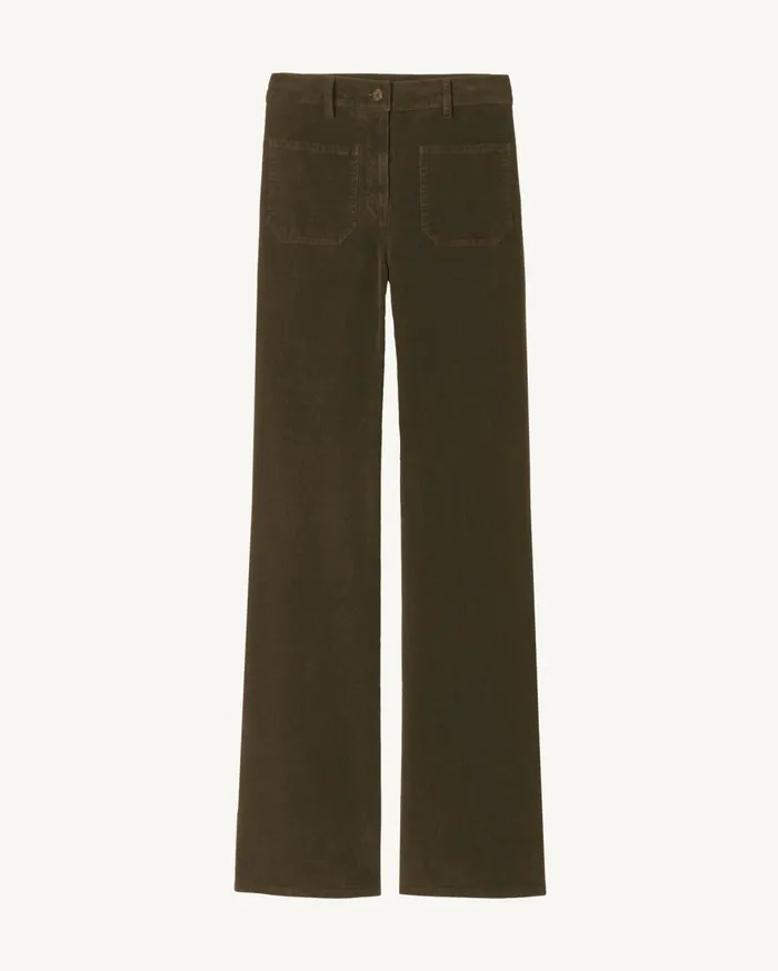 Nili Lotan FLORENCE PANT Ecru Women Pants and Shorts