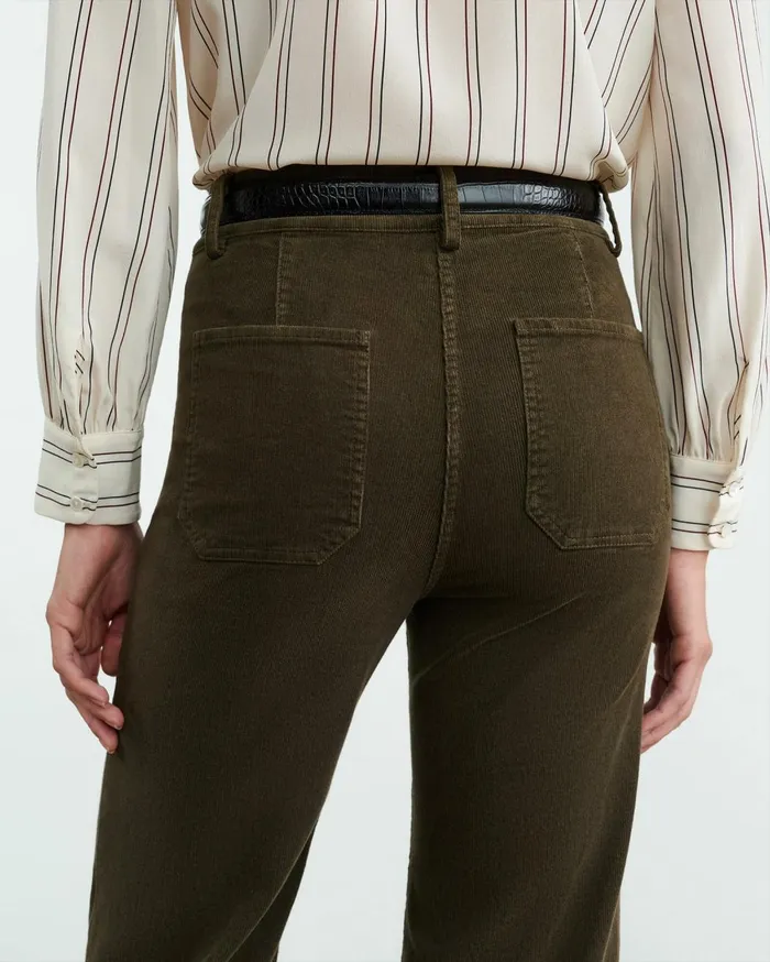 Nili Lotan FLORENCE PANT Ecru Women Pants and Shorts