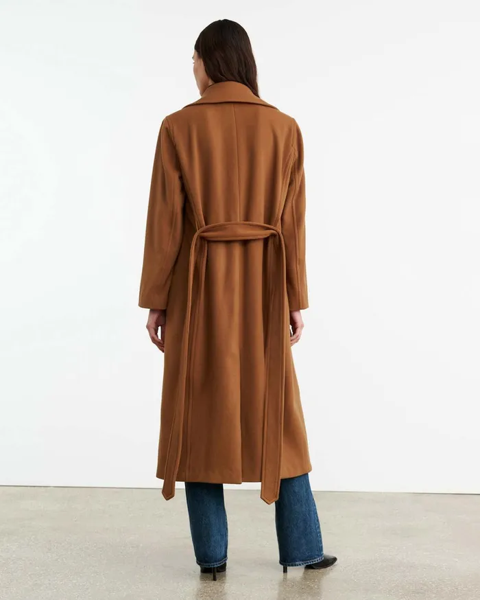 Nili Lotan LORELLE COAT Cognac Women Coats and Outerwear