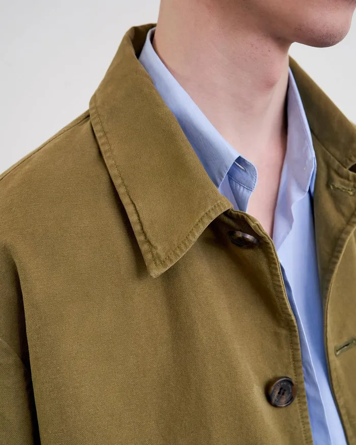 Nili Lotan RONNOC JACKET Olive Green Men Jackets and Coats