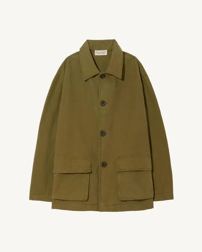 Nili Lotan RONNOC JACKET Olive Green Men Jackets and Coats