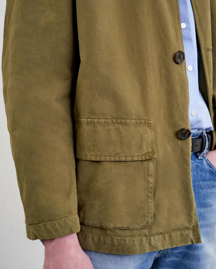 Nili Lotan RONNOC JACKET Olive Green Men Jackets and Coats