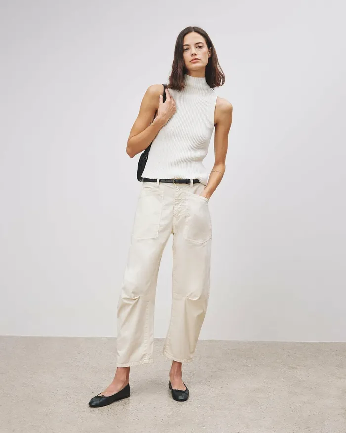 Nili Lotan SHON PANT Wood Women Pants and Shorts