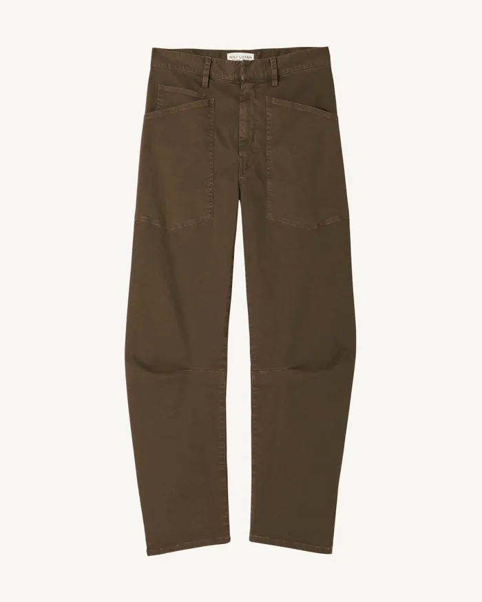 Nili Lotan SHON PANT Wood Women Pants and Shorts
