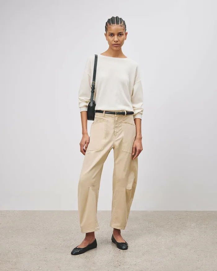 Nili Lotan SHON PANT Wood Women Pants and Shorts
