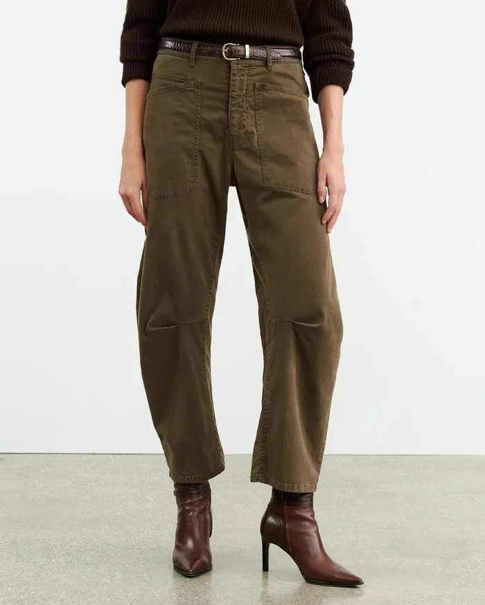 Nili Lotan SHON PANT Wood Women Pants and Shorts