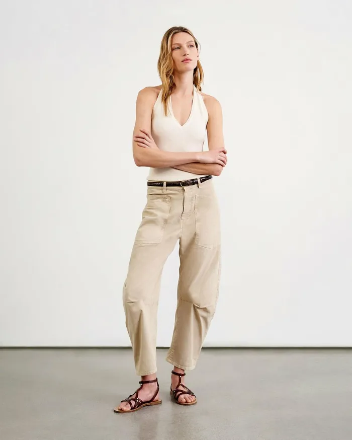 Nili Lotan SHON PANT Wood Women Pants and Shorts