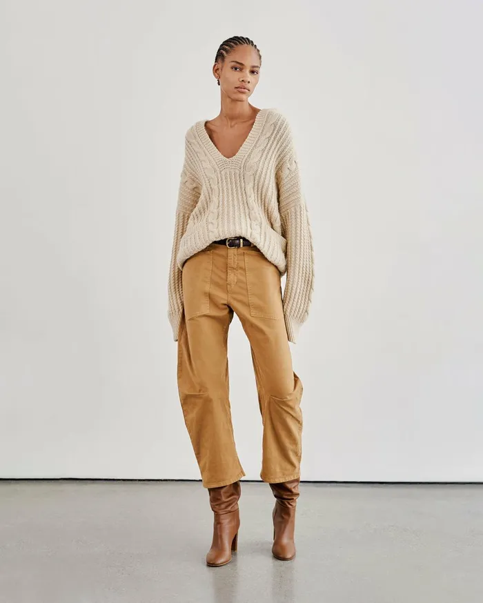 Nili Lotan SHON PANT Wood Women Pants and Shorts