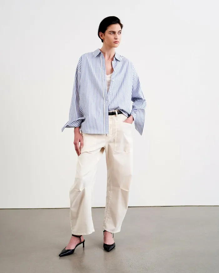 Nili Lotan SHON PANT Wood Women Pants and Shorts