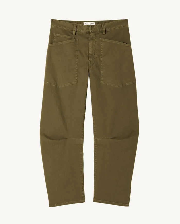 Nili Lotan SHON PANT Wood Women Pants and Shorts