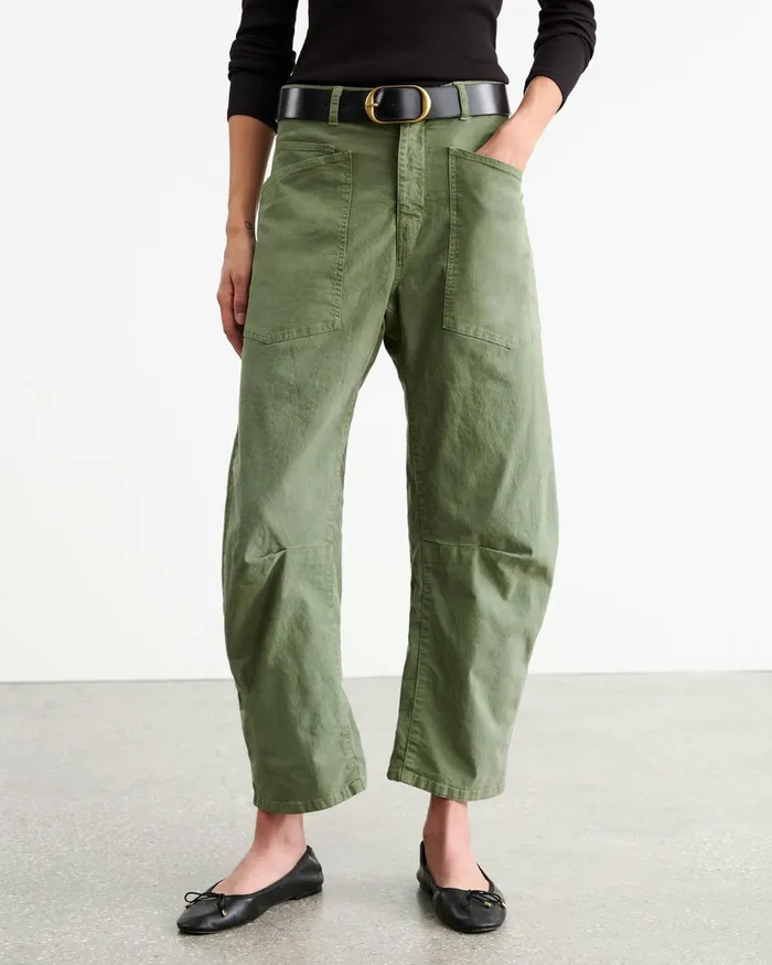 Nili Lotan SHON PANT Wood Women Pants and Shorts