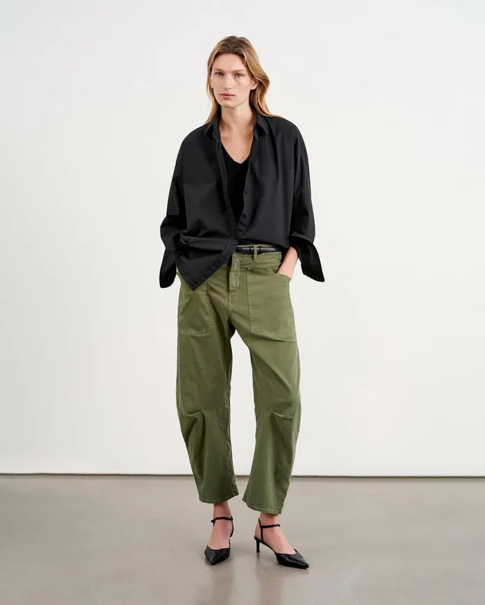 Nili Lotan SHON PANT Wood Women Pants and Shorts