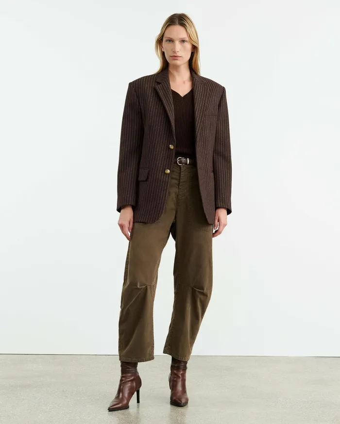 Nili Lotan SHON PANT Wood Women Pants and Shorts