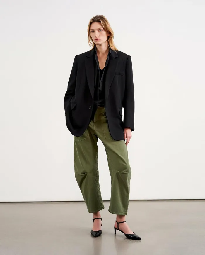 Nili Lotan SHON PANT Wood Women Pants and Shorts