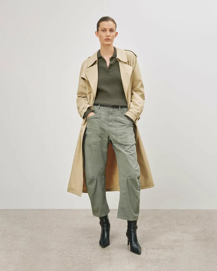 Nili Lotan SHON PANT Wood Women Pants and Shorts