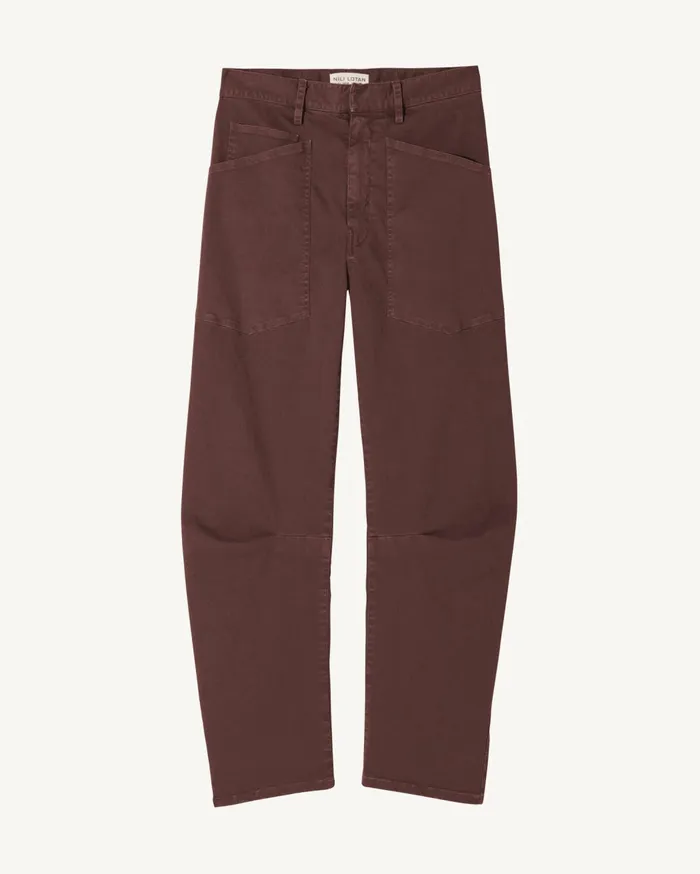 Nili Lotan SHON PANT Wood Women Pants and Shorts