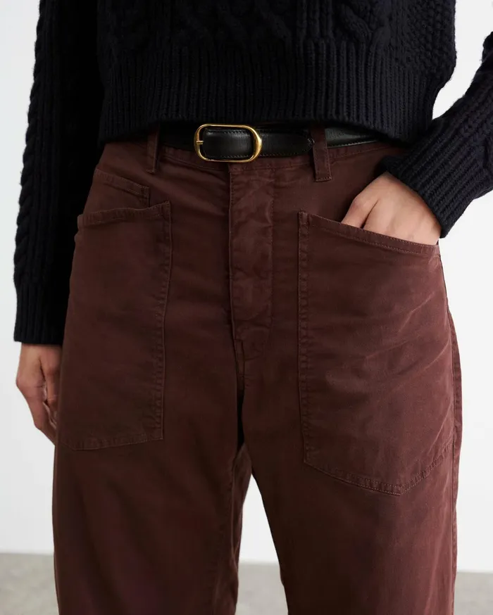 Nili Lotan SHON PANT Wood Women Pants and Shorts