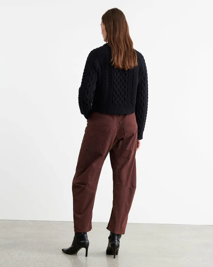 Nili Lotan SHON PANT Wood Women Pants and Shorts