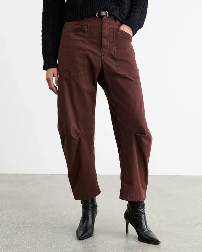 Nili Lotan SHON PANT Wood Women Pants and Shorts