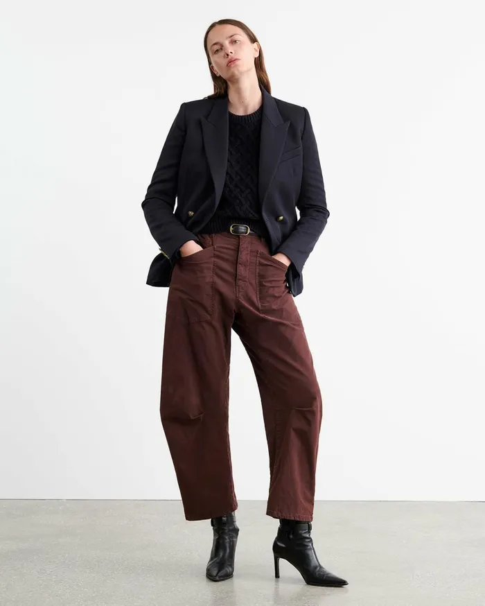 Nili Lotan SHON PANT Wood Women Pants and Shorts