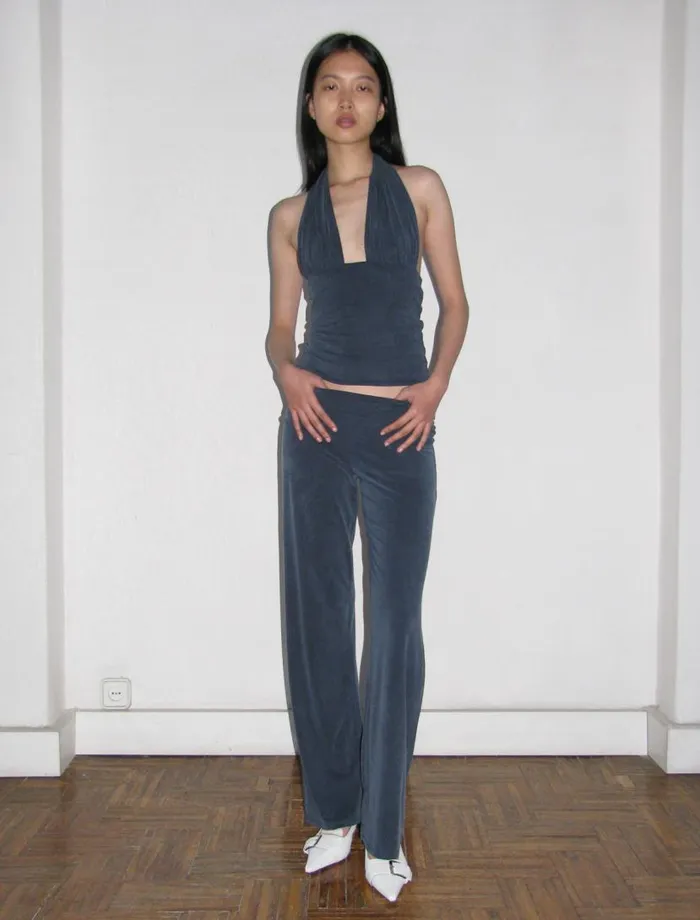 No 1883 Octubre Navy Women Paloma Wool Bottoms