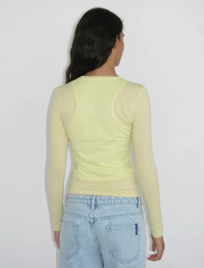 No 2023 Sombrita Soft Yellow Women Paloma Wool Tops