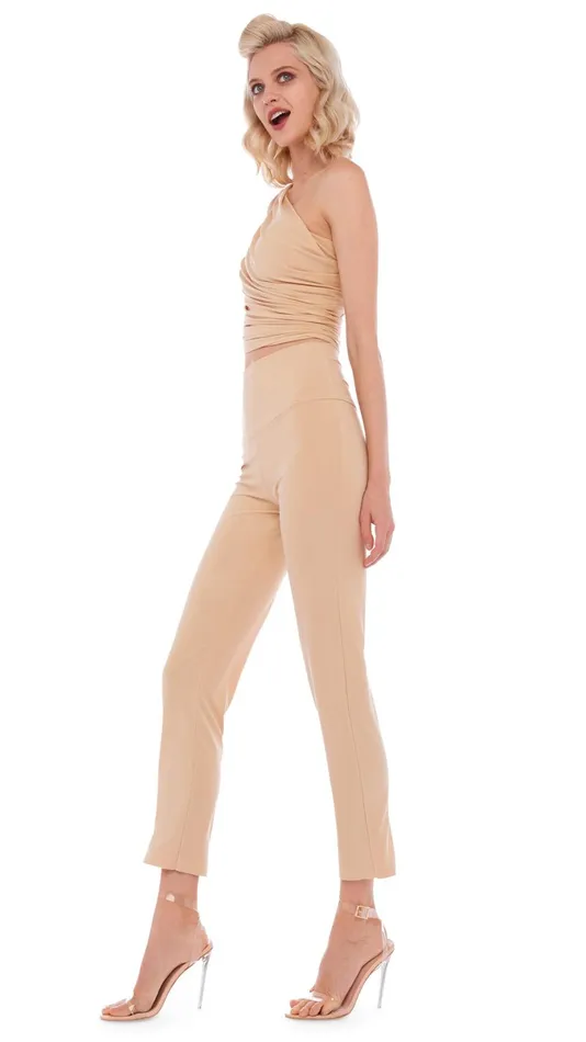 Norma Kamali Bottoms PENCIL PANT Con Leche 8211 Clothing
