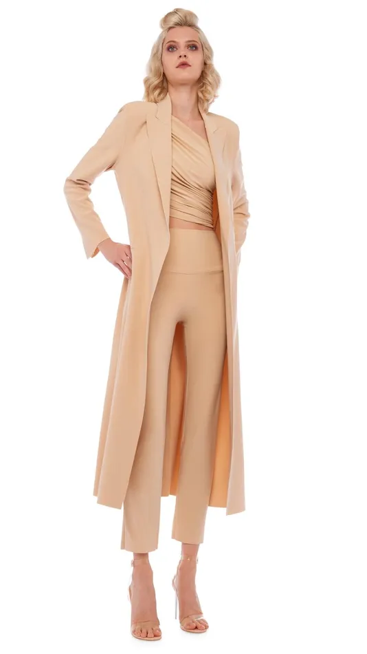 Norma Kamali Bottoms PENCIL PANT Con Leche 8211 Clothing